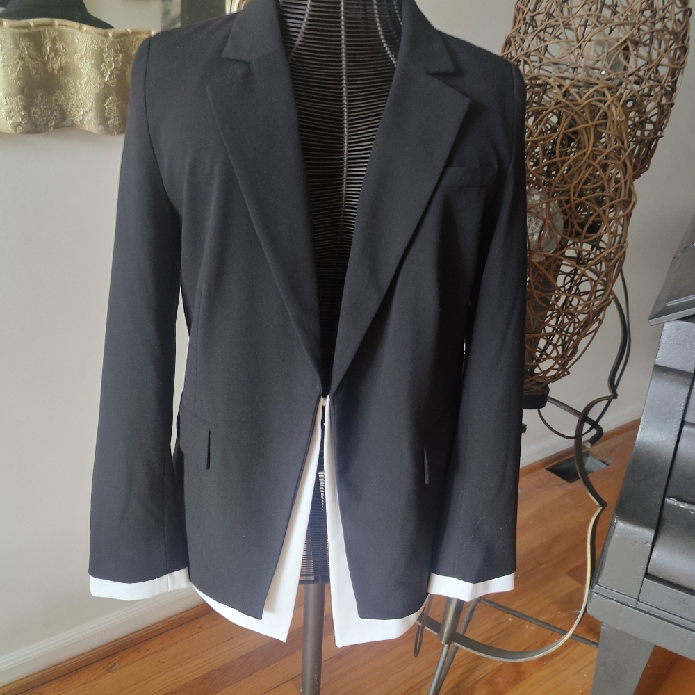 Halogen Black and White Blazer size L